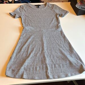 Forever 21 Gray Ribbed Mini Dress